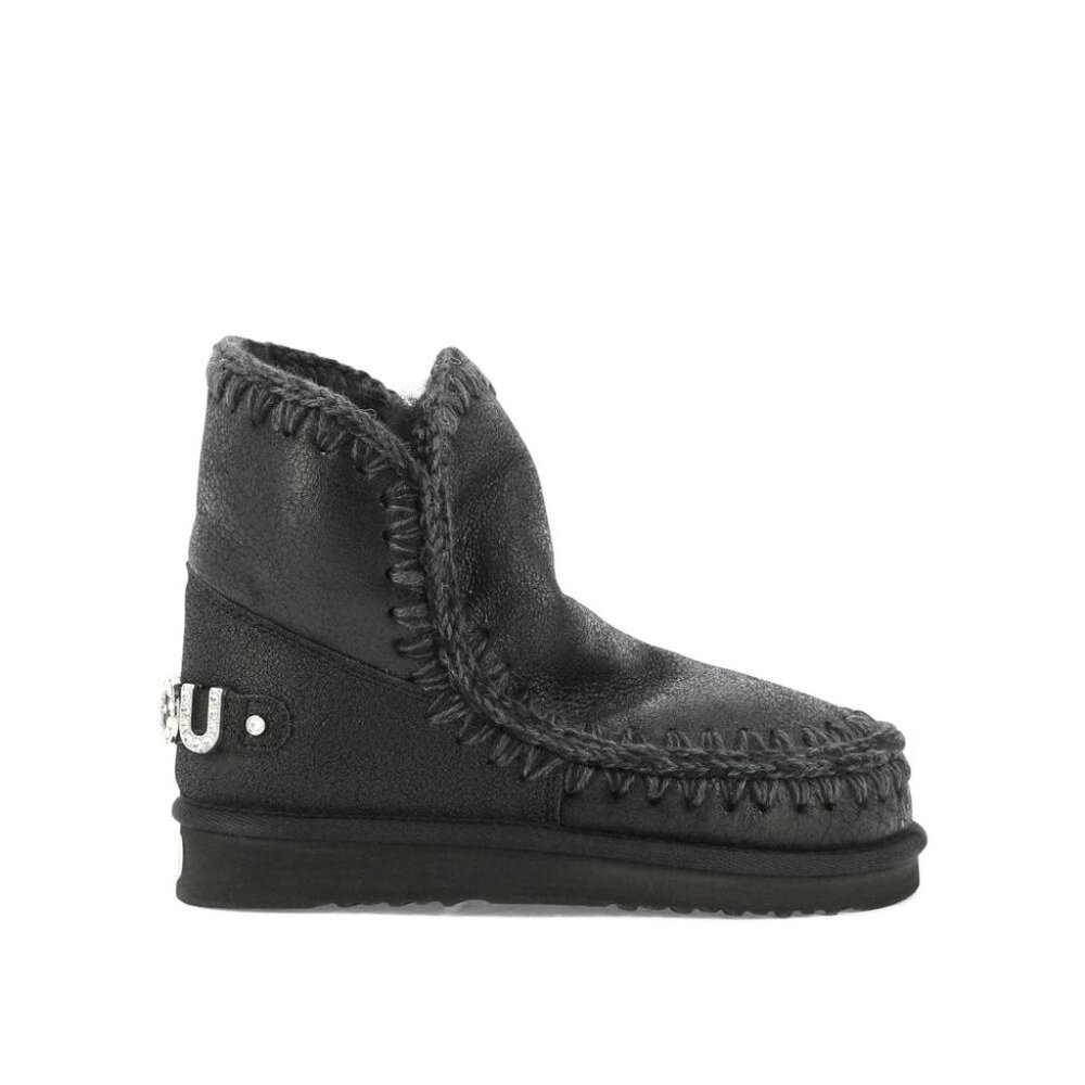 Mou Eskimo 18 Rhinestones Ankle Boots IT 38 Women